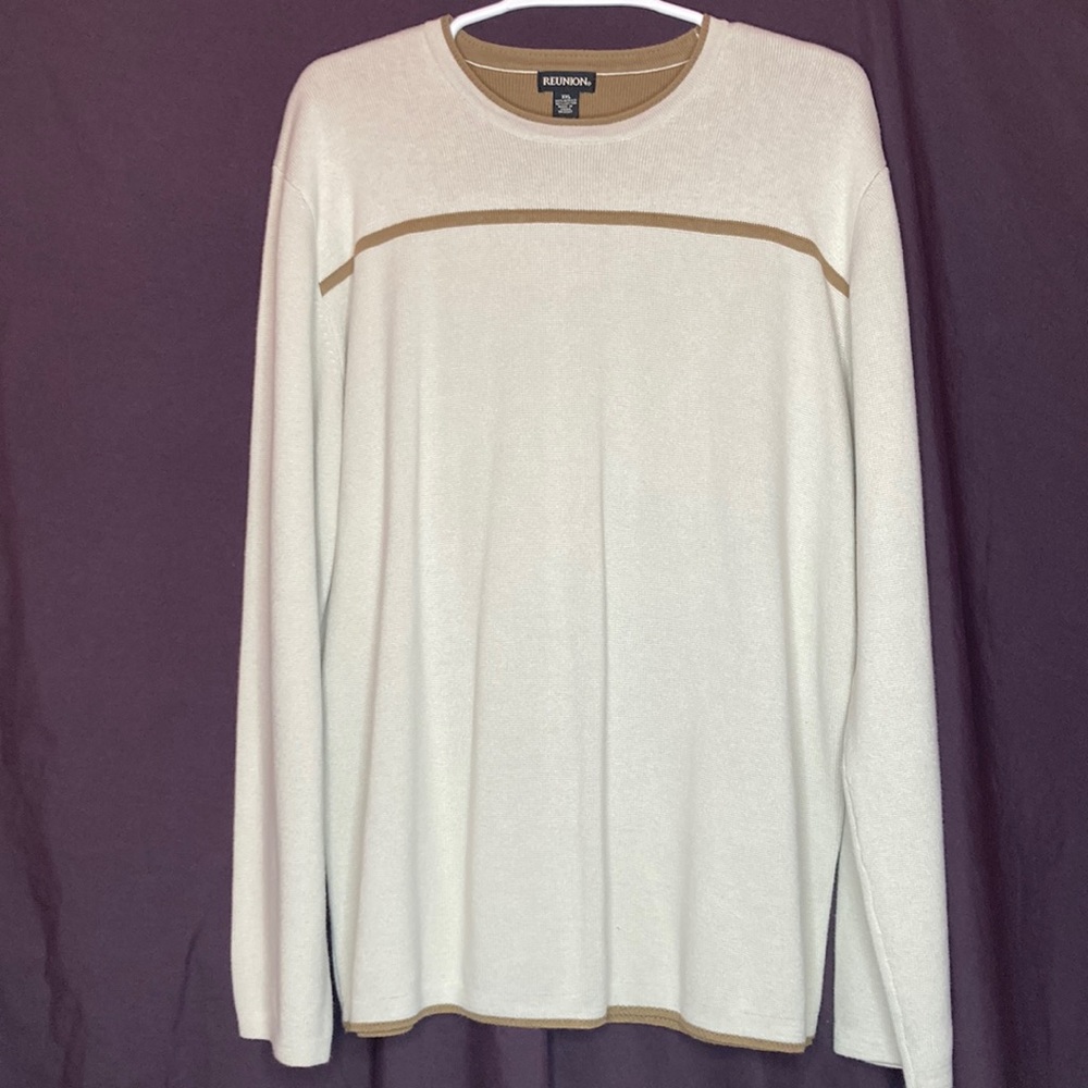 Reunion mens crewneck long sleeve sweater
